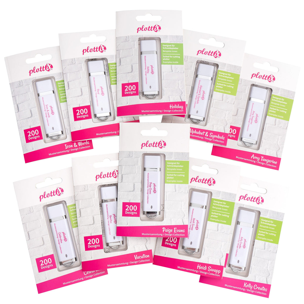 PlottiX Mustersammlungen Design Collection (USB-Sticks/ versch. Designs)