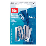 Prym Rockbundverschlüsse(30 mm/ silberfarbig/ 2 St.)