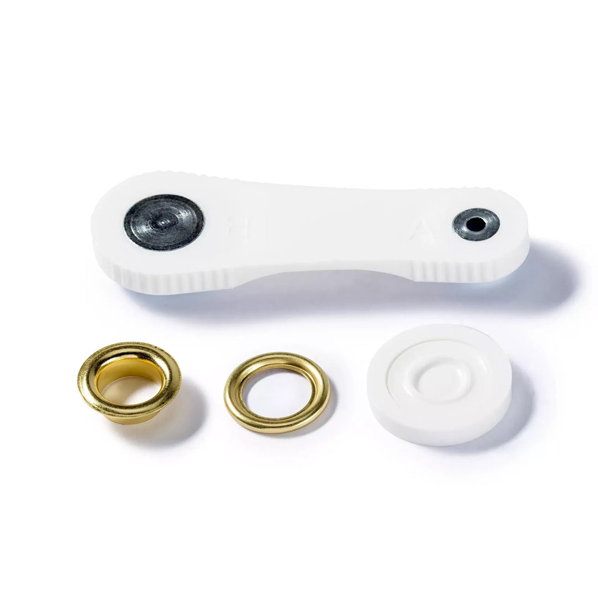 Prym Ösen mit Scheiben (11 mm/ goldfarbig/ 15 St./ inkl. Werkzeug)
