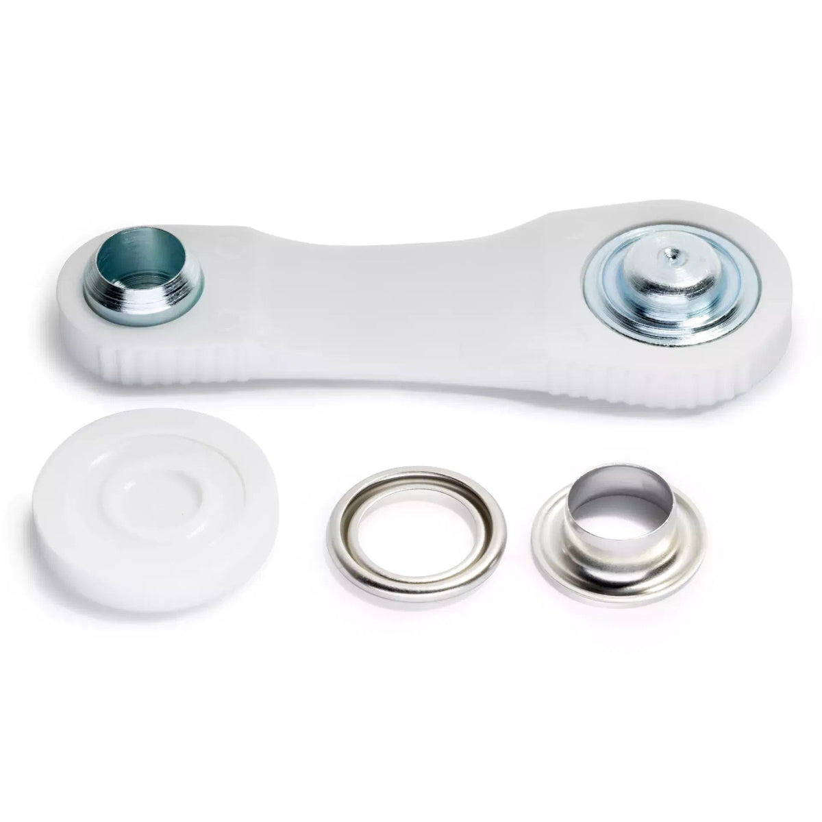 Prym Ösen mit Scheiben (11 mm/ silberfarbig/ 15 St./ inkl. Werkzeug)