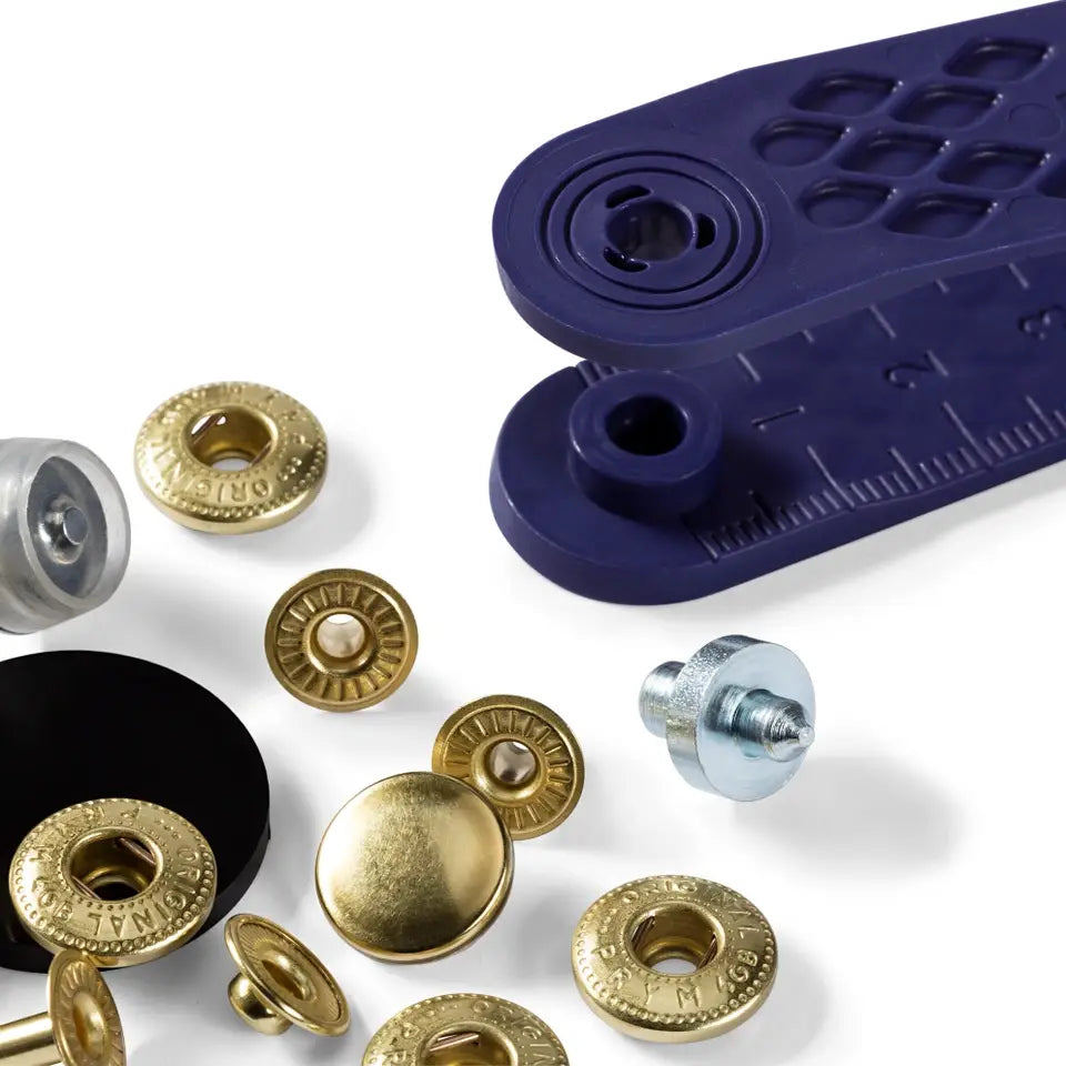 Prym Druckknöpfe Anorak (12 mm/ goldfarbig/ 10 St./ inkl. Werkzeug)