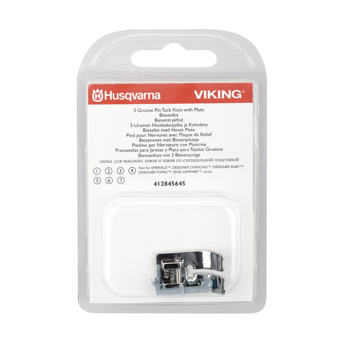 Husqvarna Viking Biesenfuß (3 Rillen)