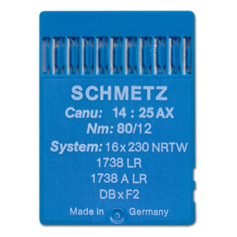 Schmetz Leder Rundkolbennadel Stärke 80/ System 1738 (A) LR/ 10 Nadeln