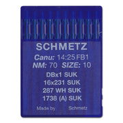 Schmetz Rundkolbennadel Stärke 70/ System DBx1 SUK/1738(A)/ 10 Nadeln