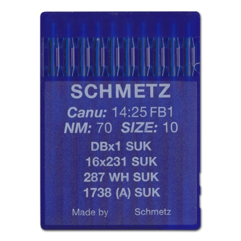 Schmetz Rundkolbennadel Stärke 70/ System DBx1 SUK/1738(A)/ 10 Nadeln