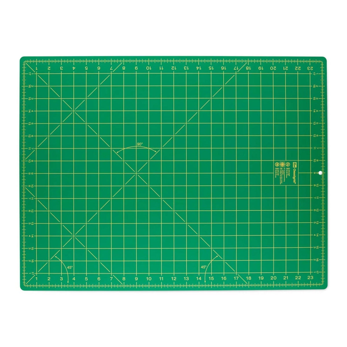 Prym Schneideunterlage (45 x 60 cm/ cm/ inch Skalierung/ grün)
