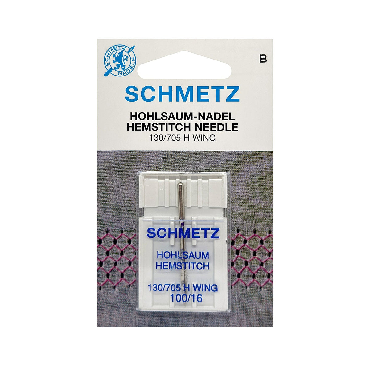 Schmetz Wing Hohlsaumnadel Stärke 100/ System 130/705 H/ 1 Nadel