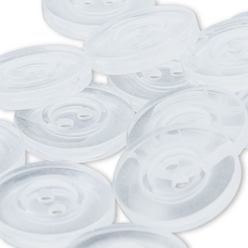 Prym Wäscheknöpfe Kunststoff (15 mm/ transparent/ 18 St.)