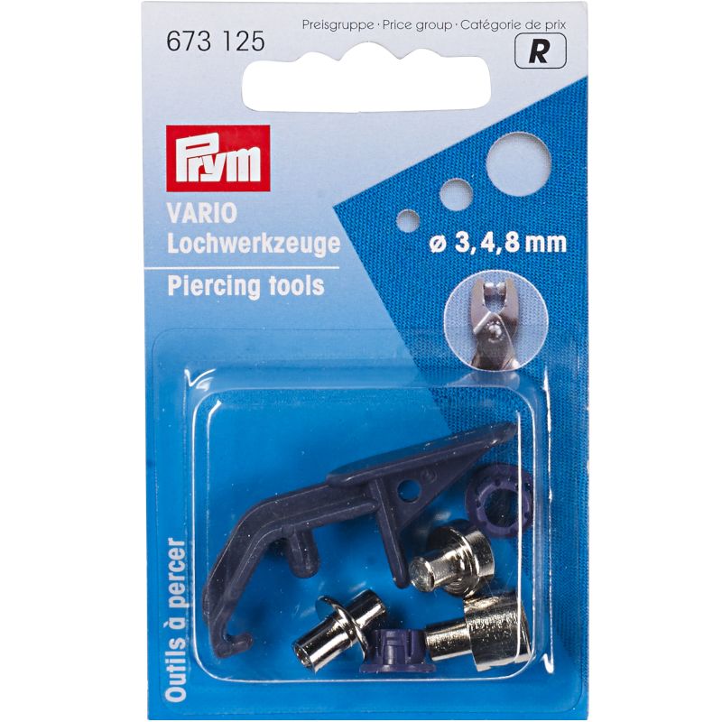 Prym Vario Lochwerkzeuge für Vario-Zange ST (3 mm/ 4 mm/ 8 mm)