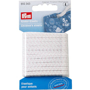 Prym Kinder-Elastic-Gummi Goldzack (5 mm x 5 m/ weiß)