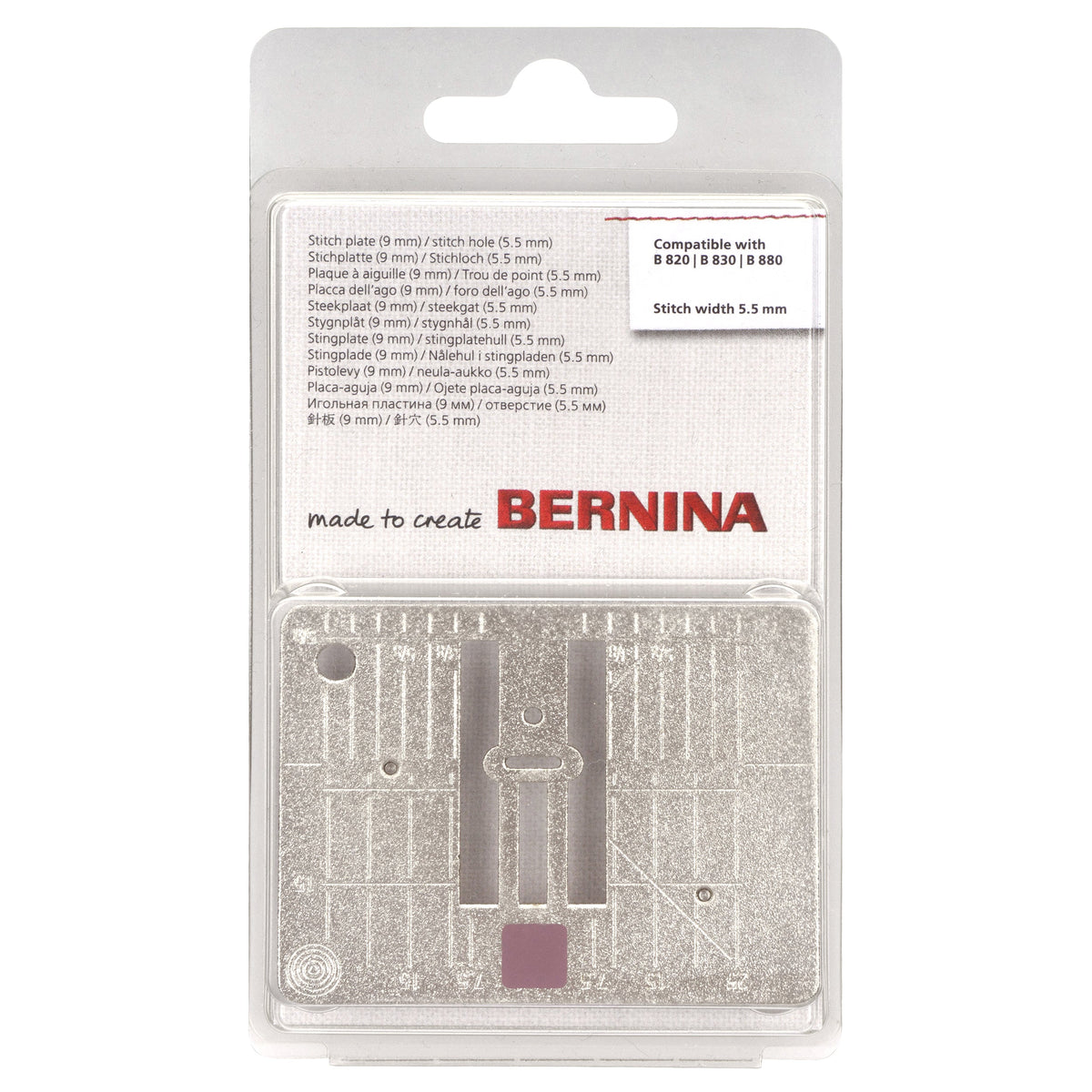 Bernina Stichplatte (5,5 mm) für Bernina 820/830