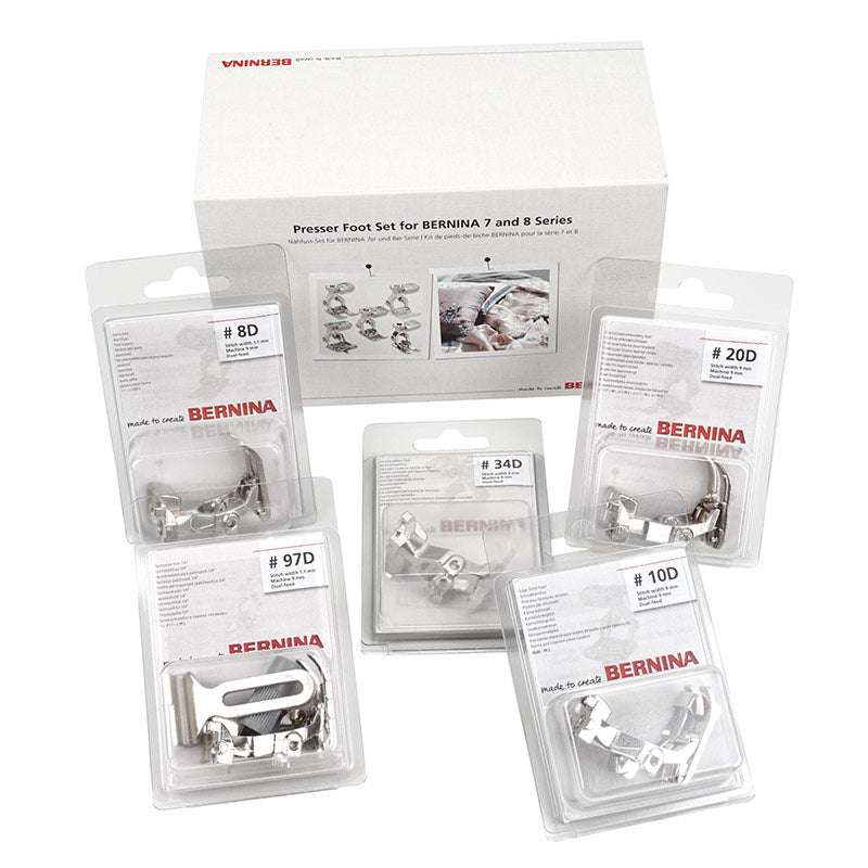 Bernina Nähfuß-Set für 8er und 7er Serie (5 Nähfüße)
