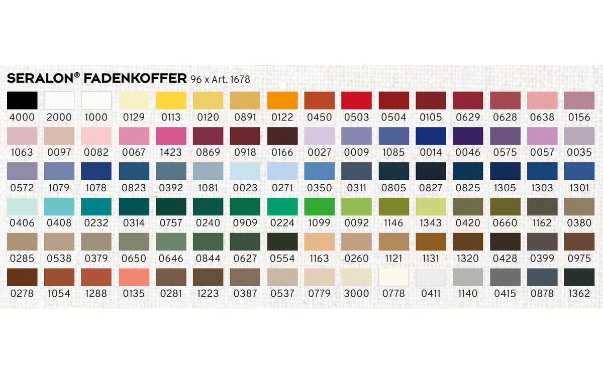Amann Mettler Nähfadenkoffer Seralon No.100 (96 Farben/ 200 m)
