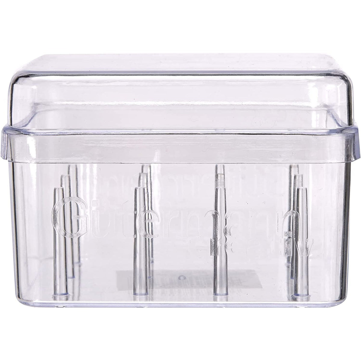 Gütermann Nähgarn-Box Acryl ungefüllt (für 12 Spulen/ 200 m/ 9,4 x 6,2 x 6,8 cm)