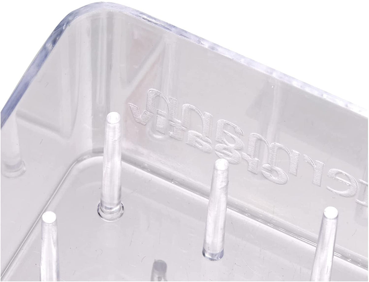 Gütermann Nähgarn-Box Acryl ungefüllt (für 12 Spulen/ 200 m/ 9,4 x 6,2 x 6,8 cm)