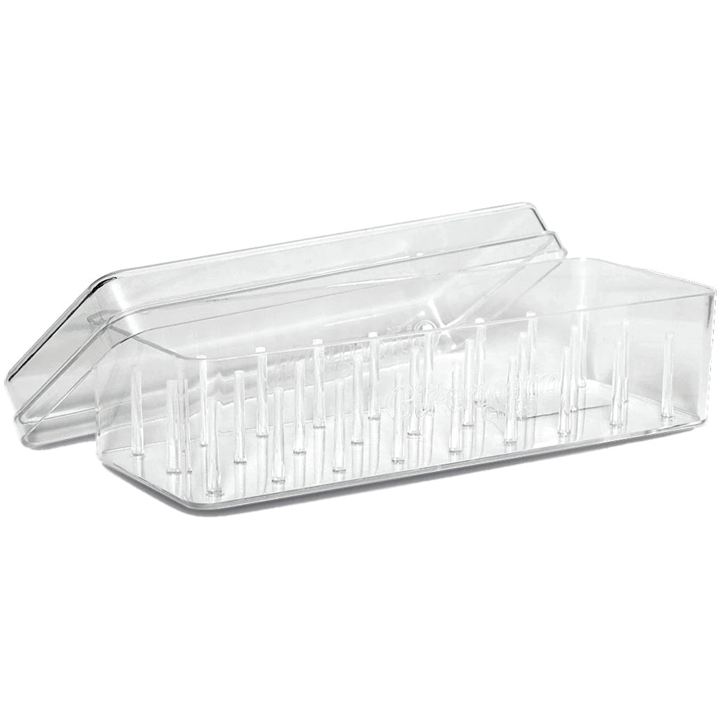 Gütermann Nähgarn-Box Acryl ungefüllt (für 27 Spulen/ 200 m/ 20,0 x 6,2 x 6,8 cm)