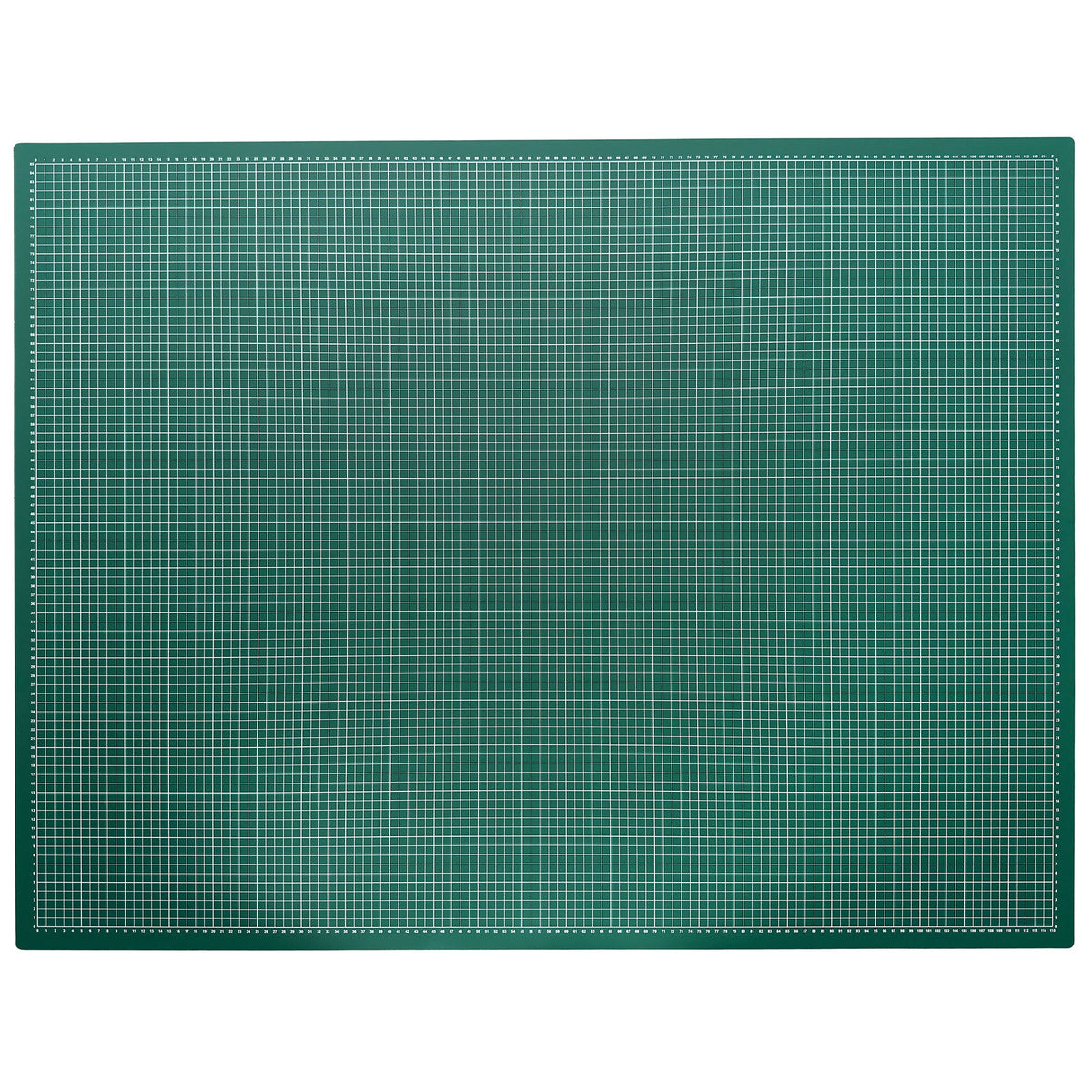 Schneidematte grün-weiß A0 (120 x 90 cm, Skalierung in cm)