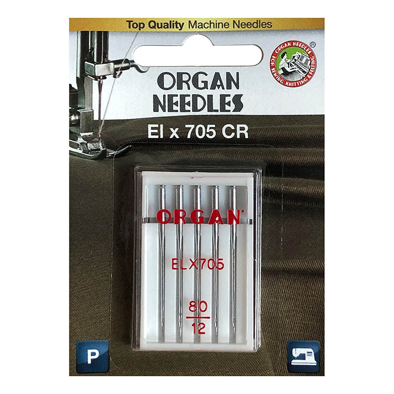 Organ Chromium-Nadel Over-Coverlock Stärke 80/ System ELx705CR/ 5 Nadeln