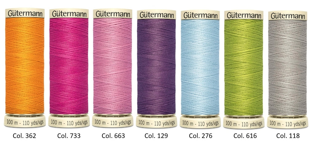 Gütermann FRENCH COTTAGE Nähfaden-Set-2 (7 Farben/ 100 m)