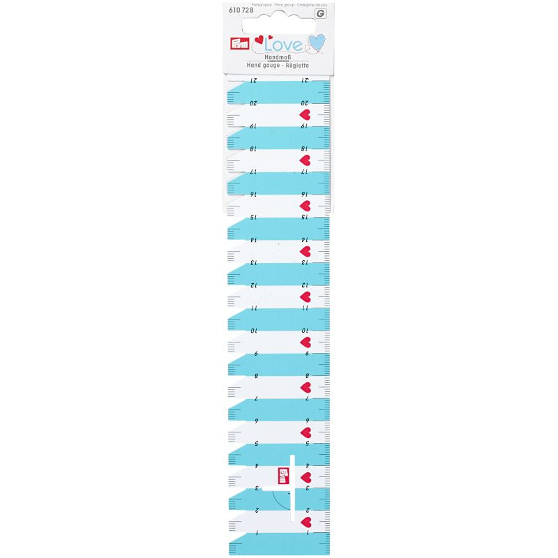 Prym Love Handmaß (Skala 21 cm/ türkis/ weiß)