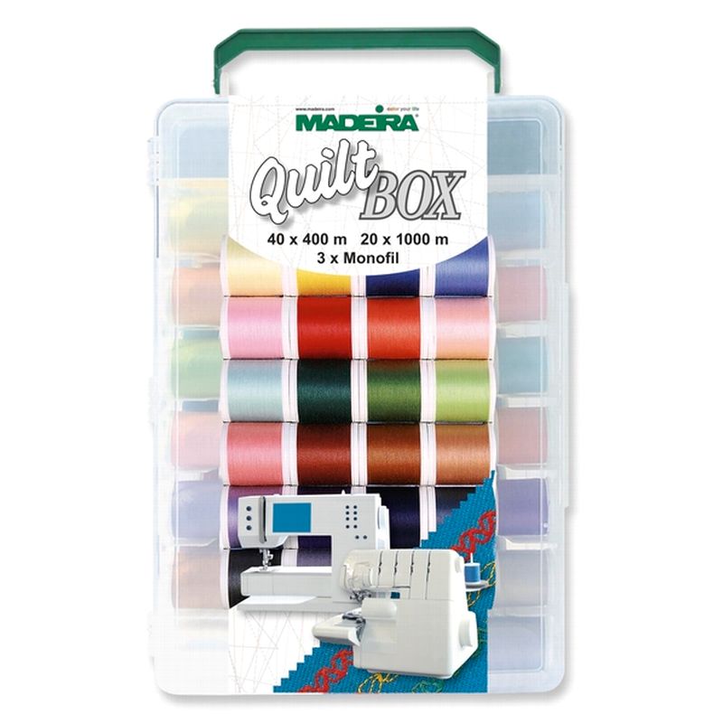 Madeira Aerofil No.120 Quiltbox (63 Spulen)