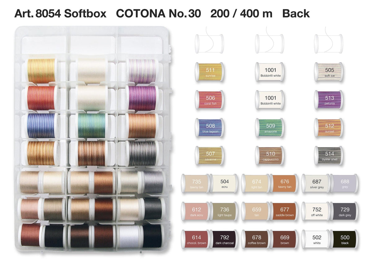 Madeira Cotona No.30 Quiltbox (60 x 200 m uni/ 10 x 400 m multi)