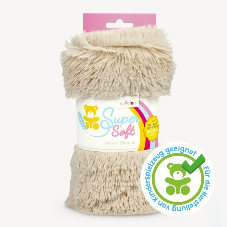 Kullaloo Zottelplüsch Super Soft SHAGGY (0,75 m  x 1 m/ Florlänge 20 mm)