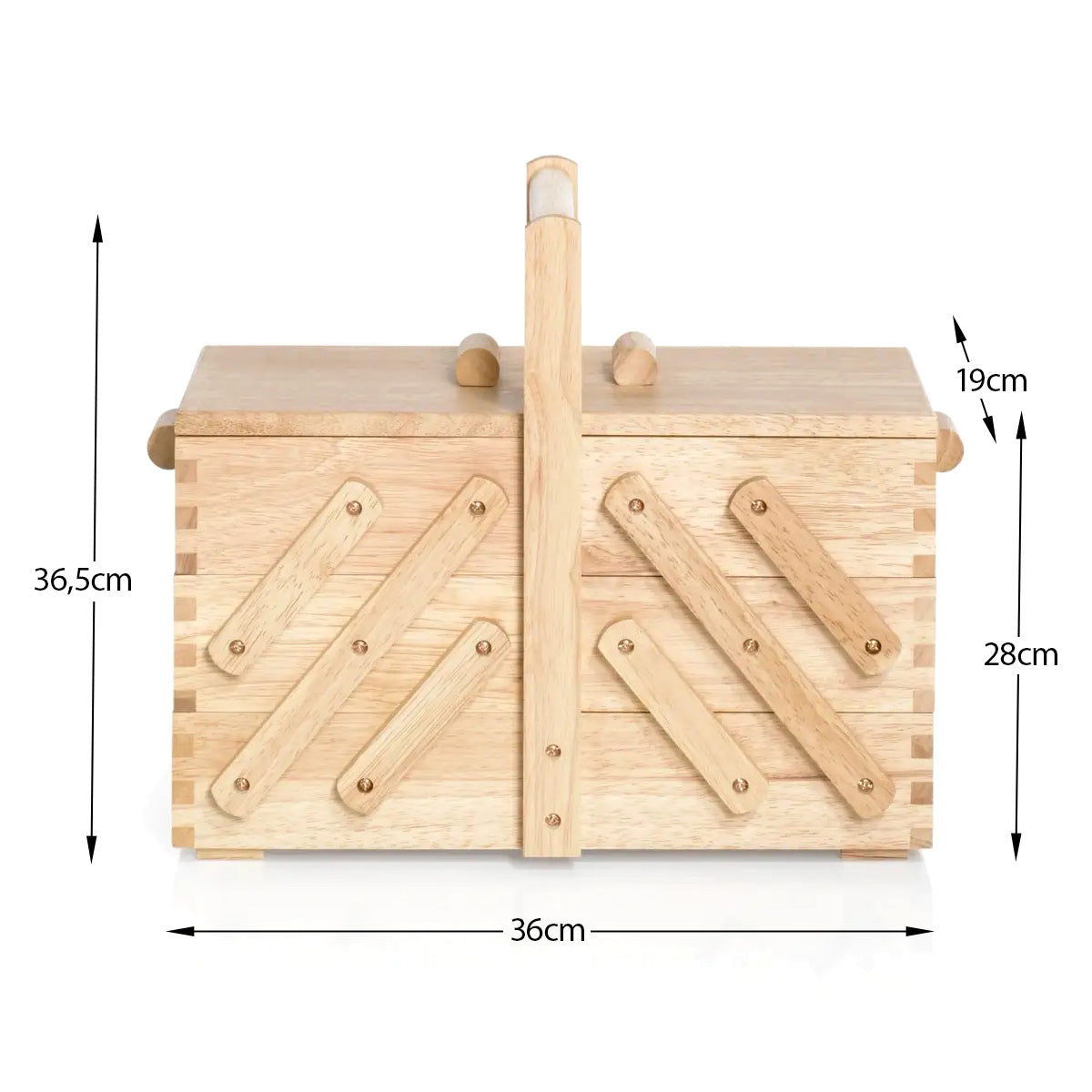 Prym Nähkasten Holz M (hell)