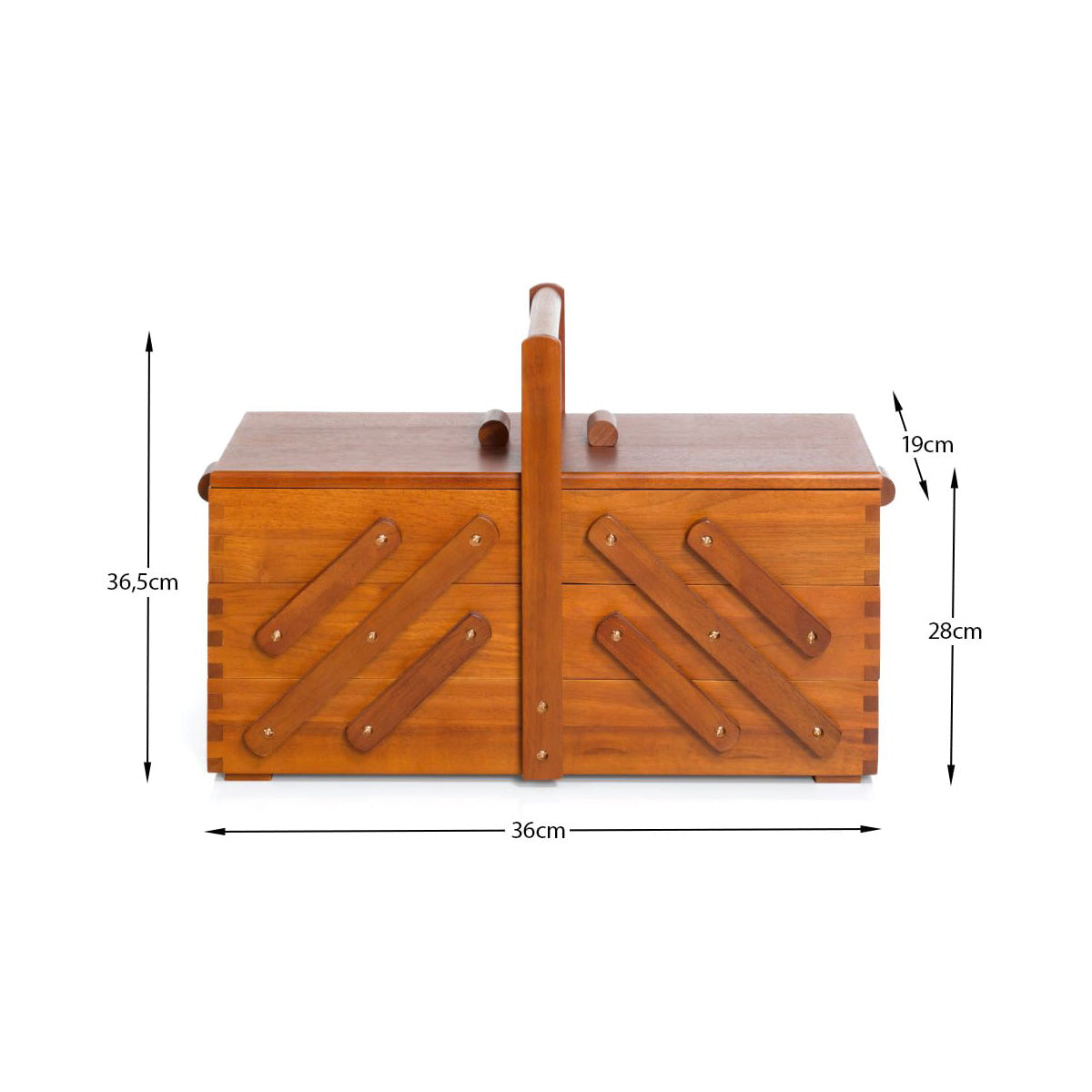 Prym Nähkasten Holz M (dunkel)