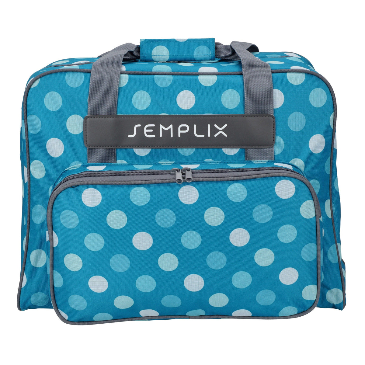Semplix Nähmaschinentasche Polka Dots (petrol/türkis)