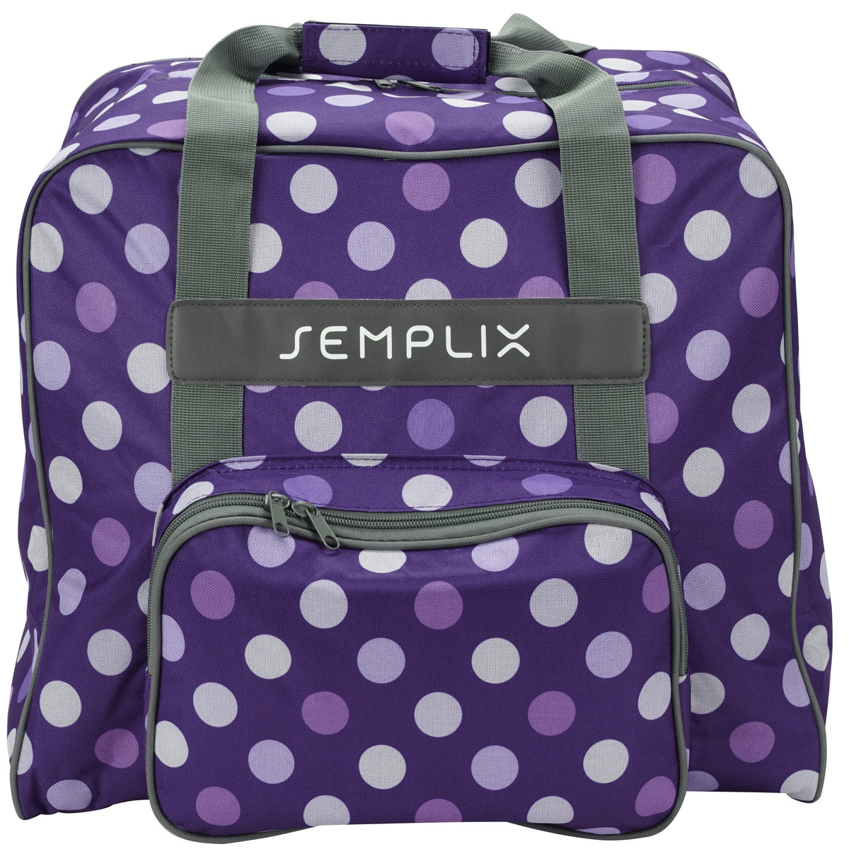 Semplix Overlocktasche-Coverlocktasche Polka Dots (lila/flieder)