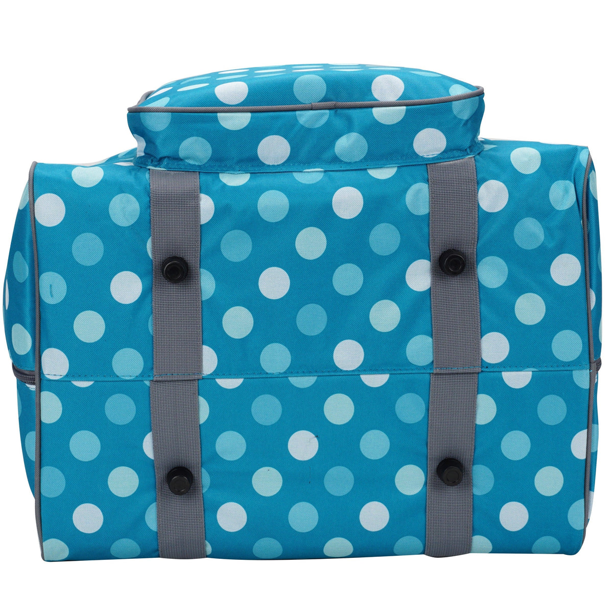 Semplix Overlocktasche-Coverlocktasche Polka Dots (petrol/türkis)