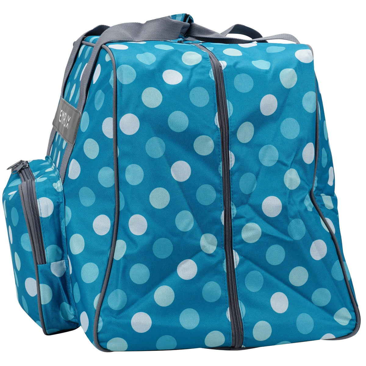 Semplix Overlocktasche-Coverlocktasche Polka Dots (petrol/türkis)
