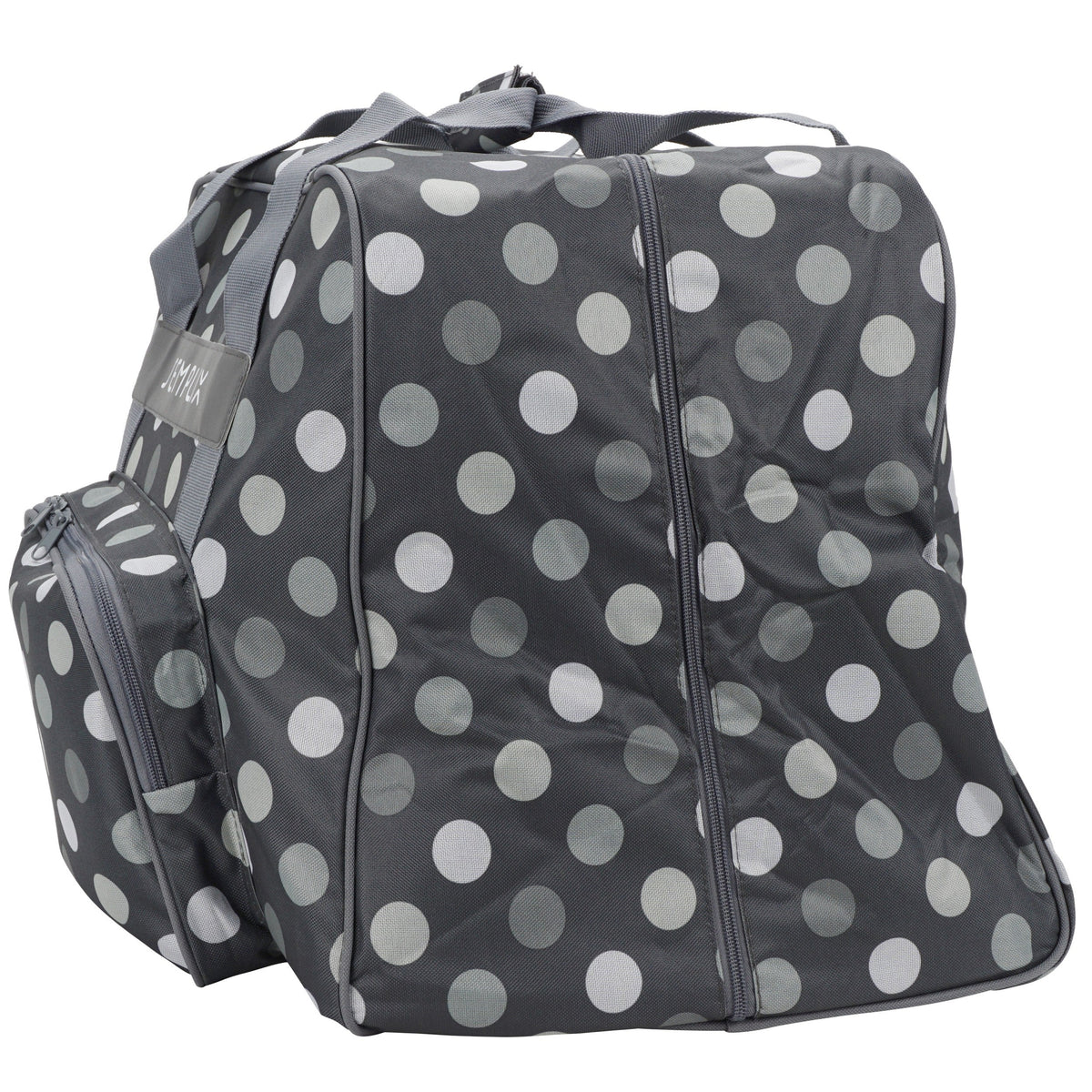Semplix Overlocktasche-Coverlocktasche Polka Dots (anthrazit/grau)