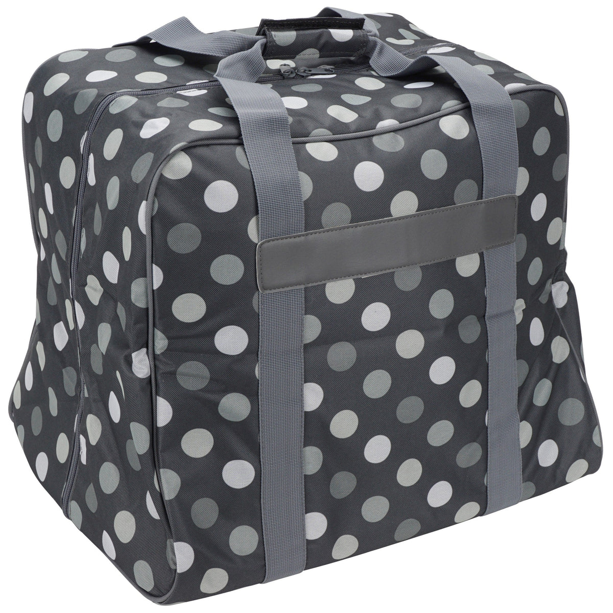Semplix Overlocktasche-Coverlocktasche Polka Dots (anthrazit/grau)