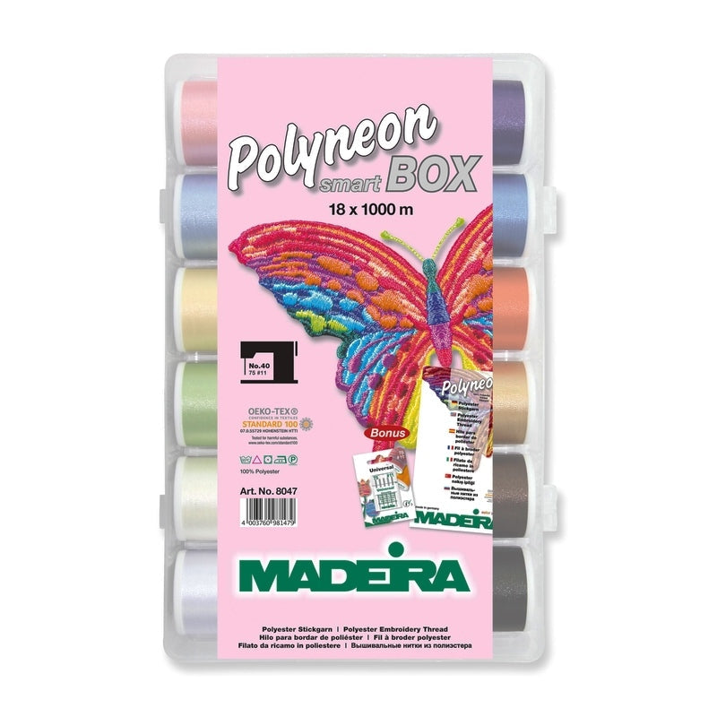 Madeira Polyneon No.40 Smartbox (18 Farben/ 1000 m)