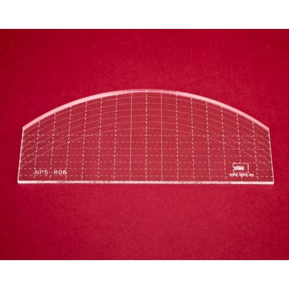 Quilt-Lineal Bogen mittel (Acrylglas 5 mm / 8 x 3,5 inch /ca. 20 x 9 cm)