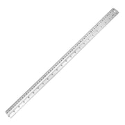 Semplix Aluminium Lineal (Skalierung 60 cm + 24 Inch/ Länge 61 cm)