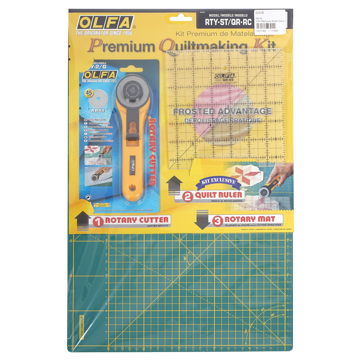 OLFA Premium Quilting Kit (Matte 45 x 30 cm/ grün)