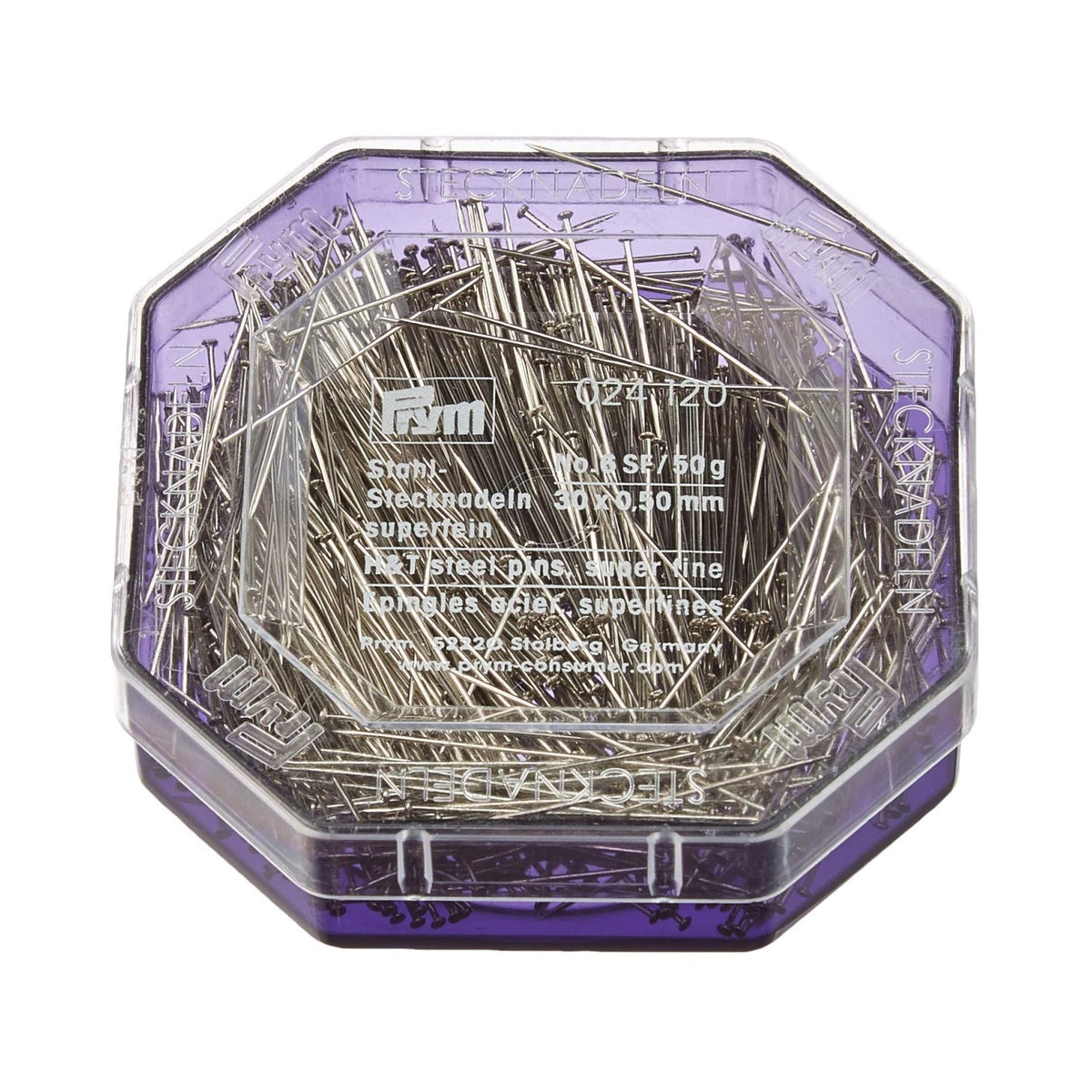 Prym Stecknadeln (0,50 x 30 mm/ Stahlkopf/ 50 g)