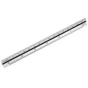Semplix Aluminium Dreikantlineal (17 x 1,4 x 1,4 cm/ 6 verschiedene Skalen)
