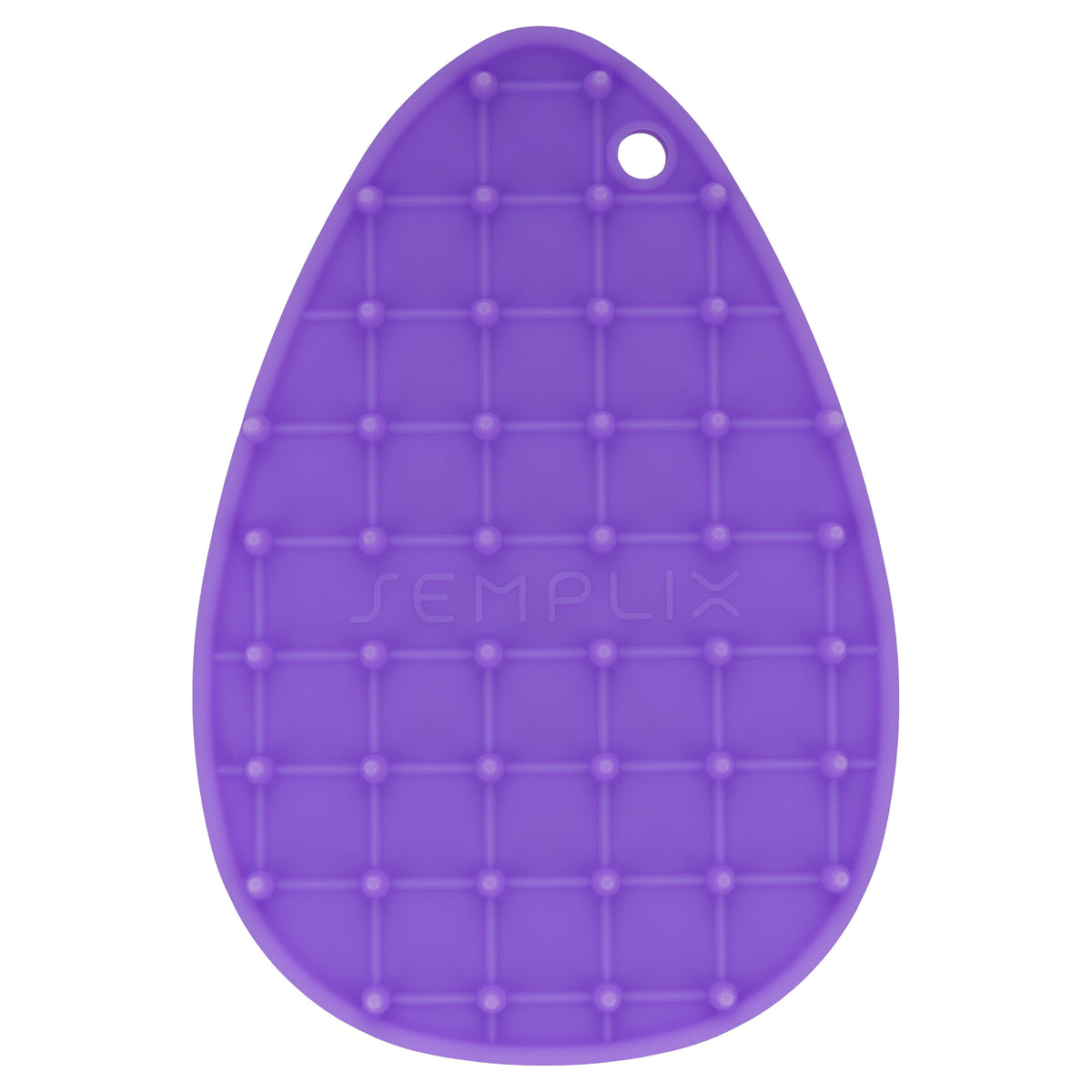 Semplix Mini Bügeleisenablage Silikon (10,5 x 15,5 cm / lila)