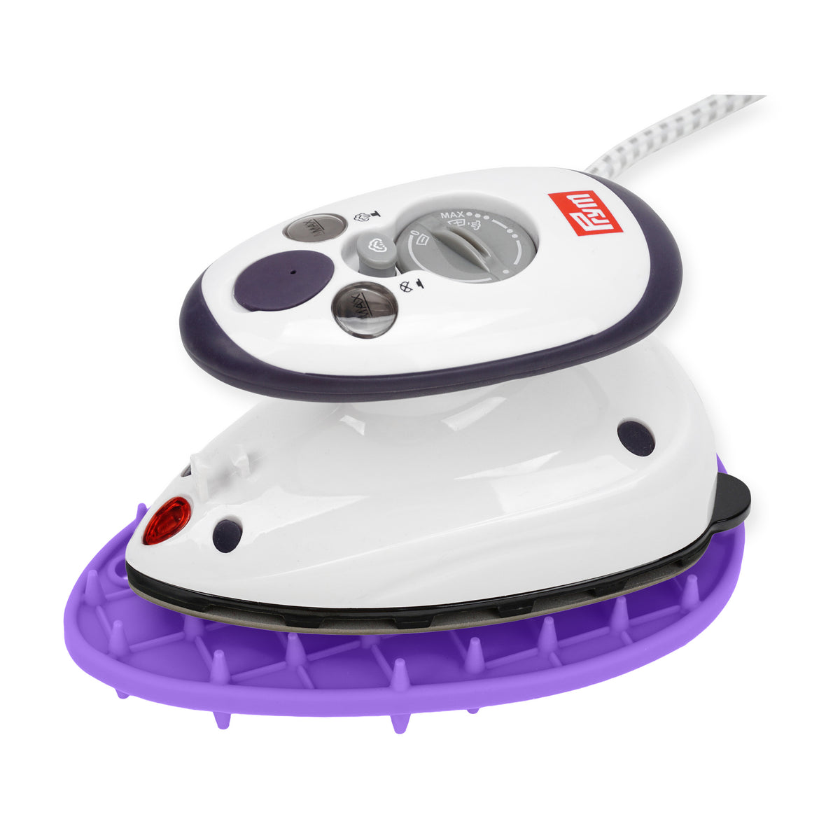 Set Prym Mini Bügeleisen mit Semplix Silikonablage (lila)
