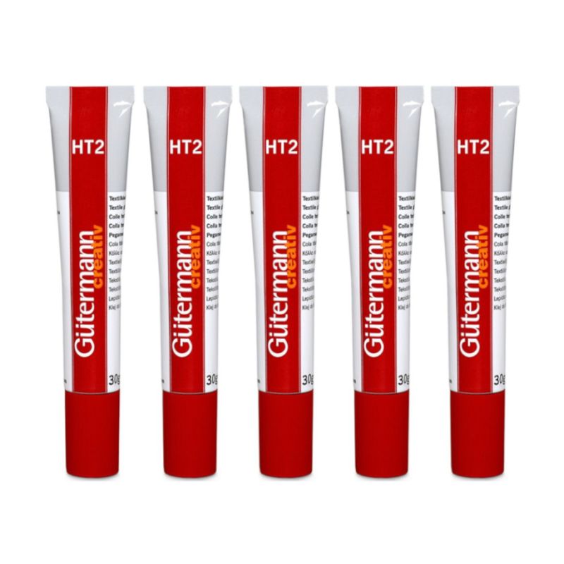 Gütermann Textilkleber Klebenaht-HT2 5er Pack (5 x 30 g)