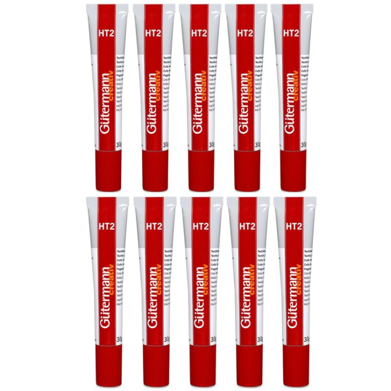 Gütermann Textilkleber Klebenaht-HT2 10er Pack (10 x 30 g)