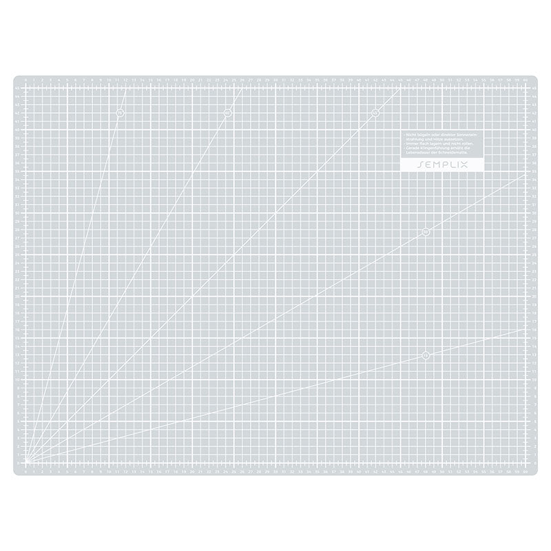 Semplix Schneidematten-Set A2 grau/pink (Matte 60 x 45 cm)