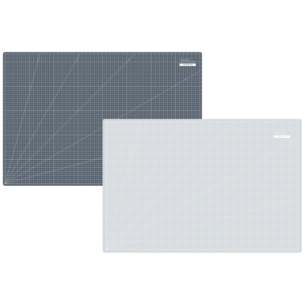 Semplix Schneidematte hellgrau-grau (120 x 80 cm/ 48 x 32 inch) A0