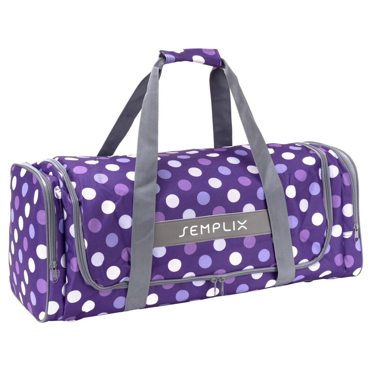 Semplix Plottertasche Polka Dots (lila/ flieder/ 62 x 22 x 25 cm)