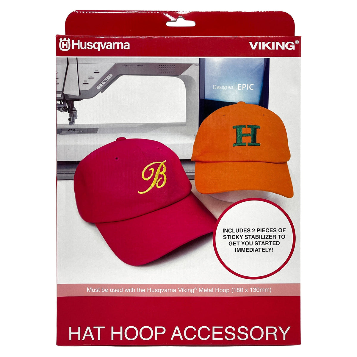 Husqvarna Viking Hat Hoop Accessory (zum Positionieren von Hüten und Basball Caps)