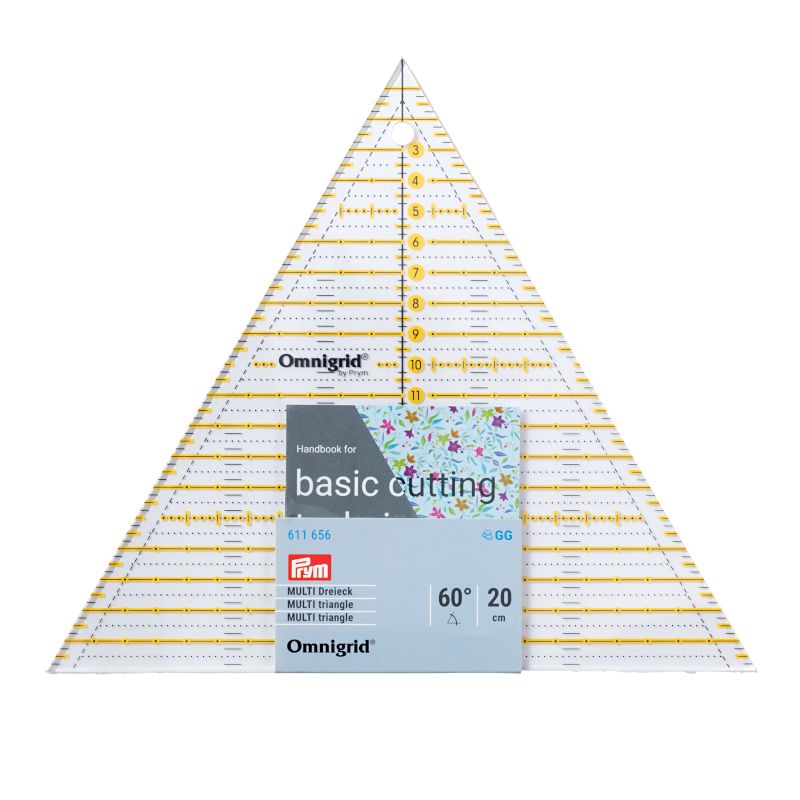 Prym Omnigrid Patchwork-Lineal Multi Dreieck (60°/ 20 cm)